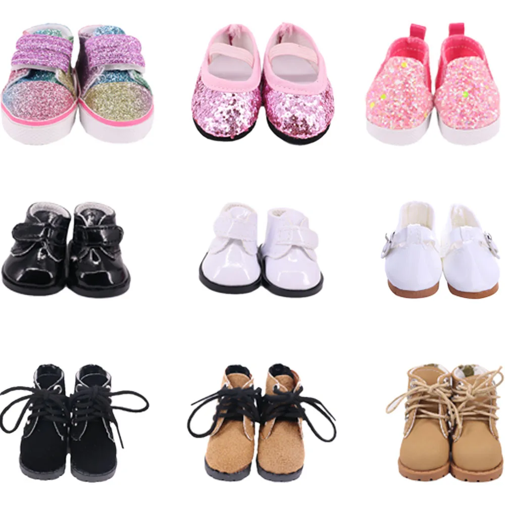 5 CM Cute Shoes For Dolls & Baby New Born & 14.5 Inch Dolls Boots Accessories Our Generation Girl's Birthday Toy Gifts