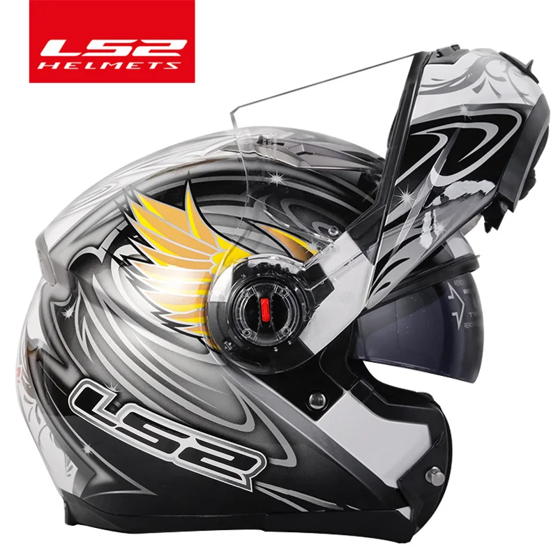 Capacete LS2 flip up motorcycle helmet ls2 ff370 dual visor helmets casco moto ECE Certification