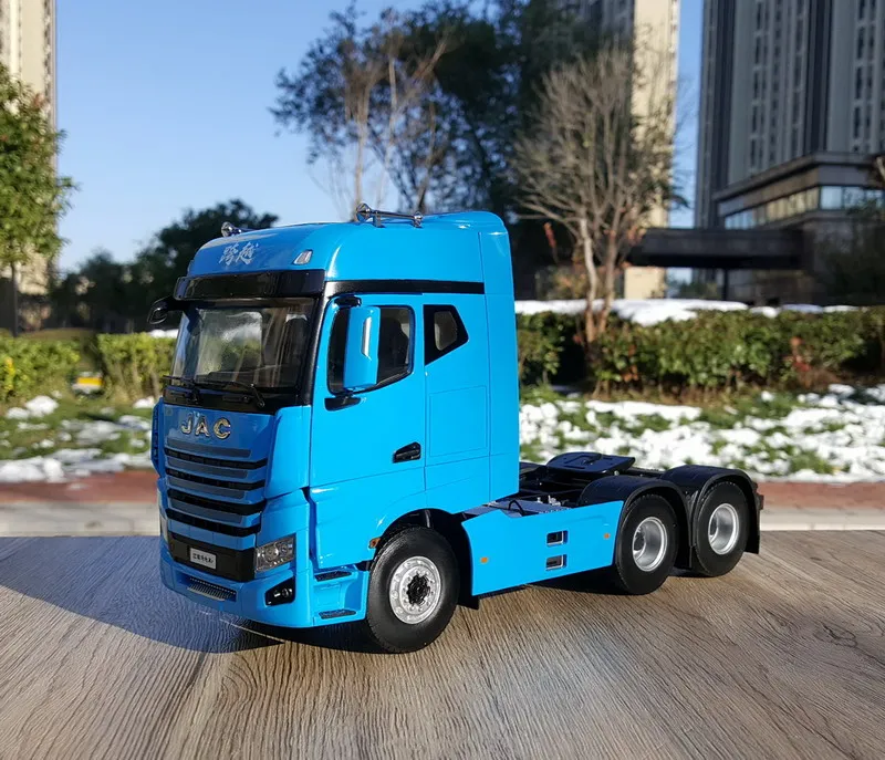 Exquisite,Collectible Alloy Model Gift 1:24 Scale JAC GALLOP K7 Truck Tractor Trailer Vehicles DieCast Toy Model for Decoration