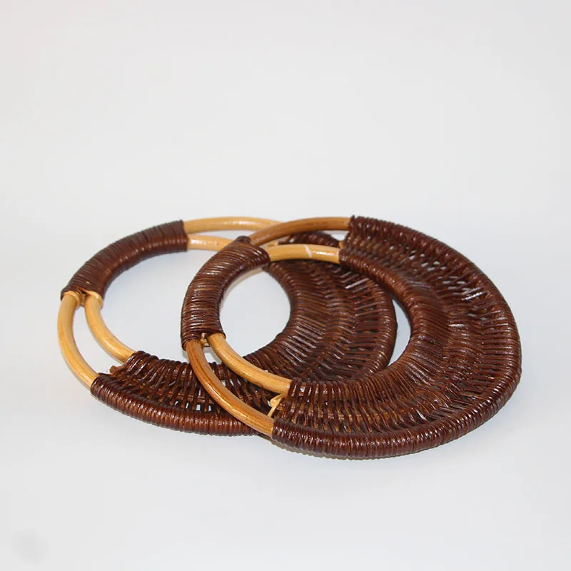 Two Piece=one Pair Cane Straw Bag Handle Purse Frame Bag Hanger Parts Diy Accessories China Online Shop Rattan Knitte Bag Handle