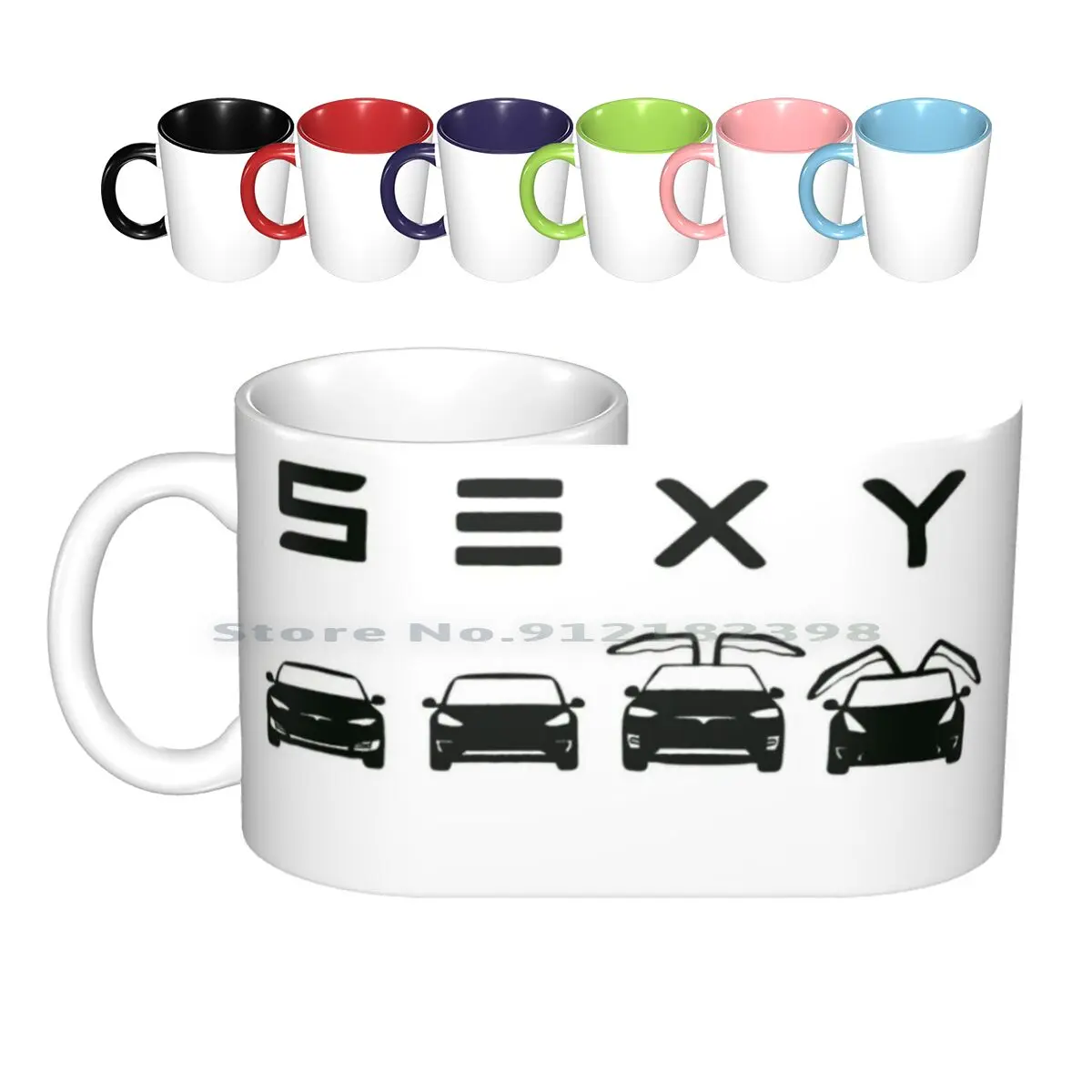 Sexy Tesla Ceramic Mugs Coffee Cups Milk Tea Mug Sexy Tesla Space X Space Rocket Rocket Science Engineering Aerospacial Elon