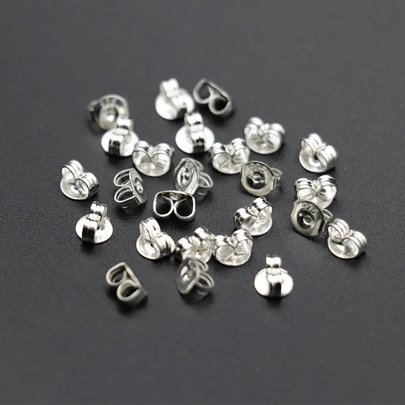 50 teile/paket 925 Sterling Silber Ohrringe Zurück Ohrring Stopper Erkenntnisse Für Stud Ohrringe Verschluss DIY Schmuck Machen Erkenntnisse – Detail 7