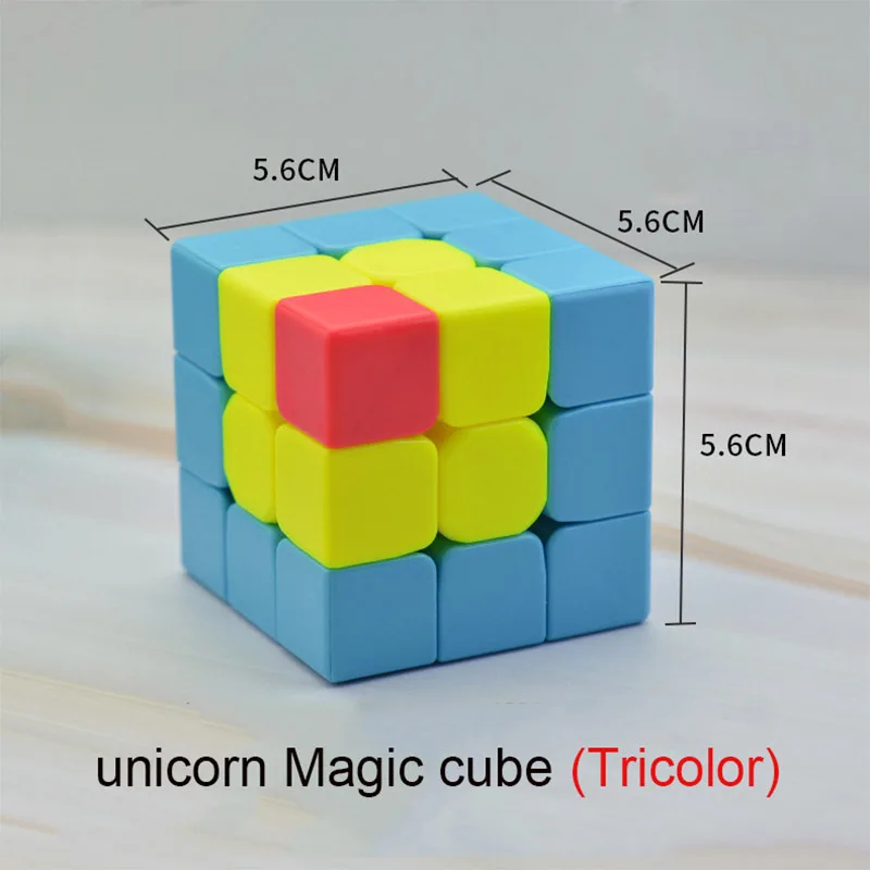 Cube magique licorne 3x3x3, Mini jouets colorés pour enfants, cadeau