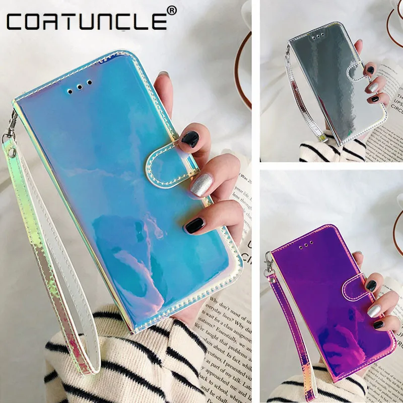 3D Mirror Leather Case For Samsung Galaxy A 55 35 35 15 05 14 34 54 A55 A35 A15 A05 A05s A14 A24 A34 A54 Flip Wallet Phone Cover