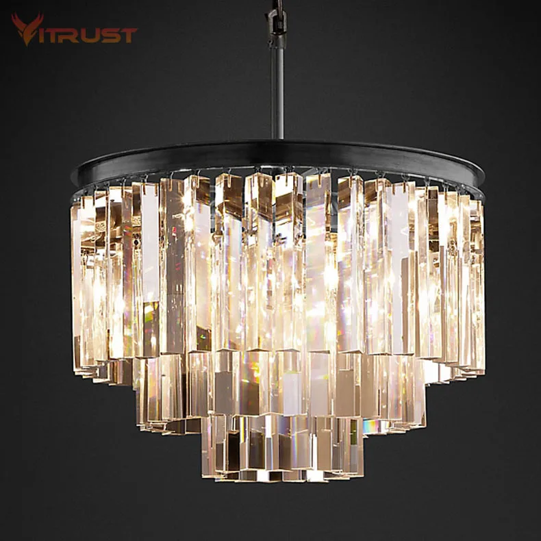 

Luxury design crystal pendant chandeliers suspension lamp for dining room bedroom modern lamp crystal lights AC110V 220v