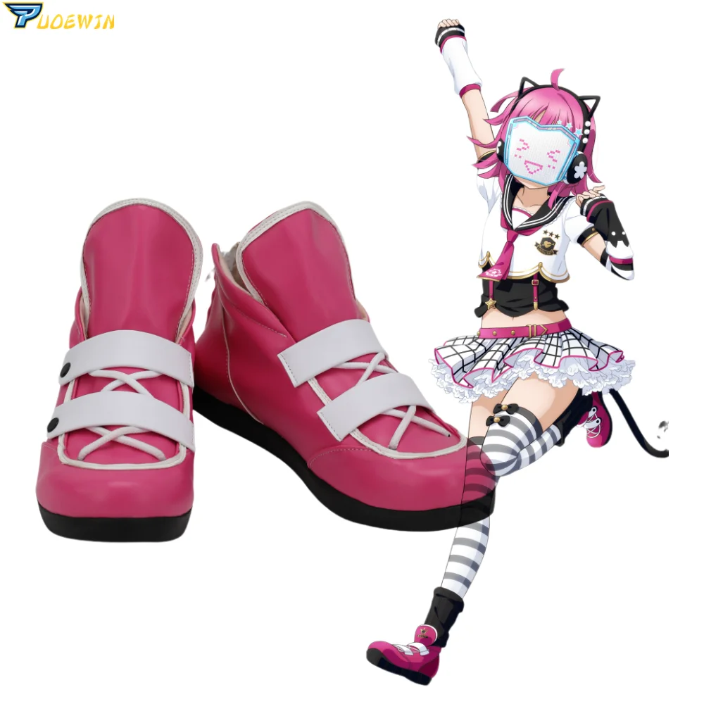 

Love Live Rina Tennouji Cosplay Red Shoes Custom Made Boots