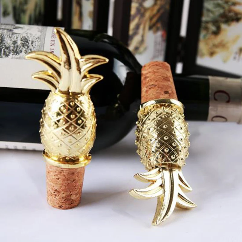 Cork Plug Wedding Party Decorations Business Travel Souvenirs Creative Pineapple Champagne Red Wine Bottle Stopper