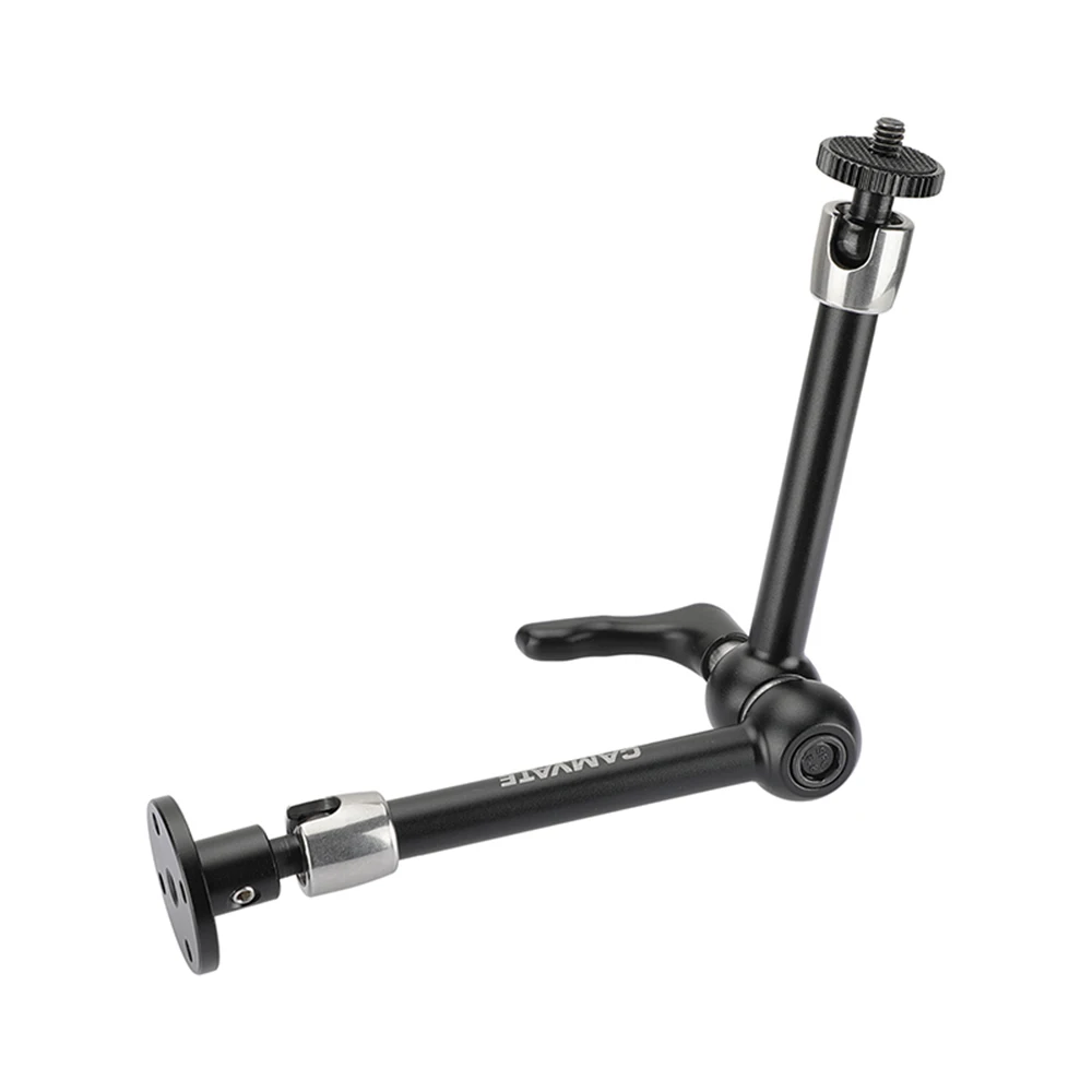 CAMVATE 11 "توضيح الذراع السحرية مع 1/4"-20 رؤساء الكرة قاعدة تثبيت جدار دائري للميكروفون ، مراقب ، فلاش ، الفيديو الضوئي