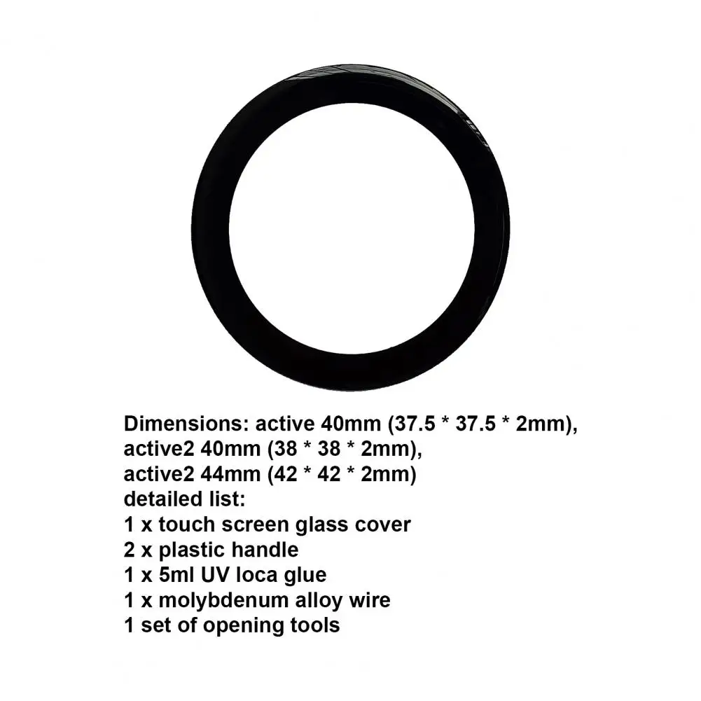 Per Samsung Galaxy Watch Active 40mm/Active 2 40mm/44mm Kit di strumenti per la riparazione del Touch Screen di ricambio dell'obiettivo in vetro anteriore