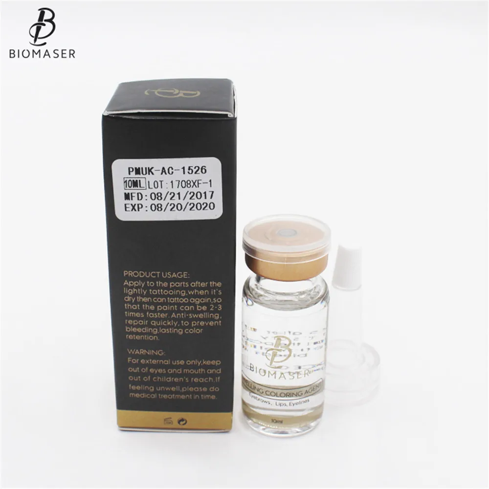 Biomaser Microblading  Swelling Coloring Agent Permanent Makeup Ink Eyebrow Lips Assistence Eyebrow Repair Tattoo Accessory