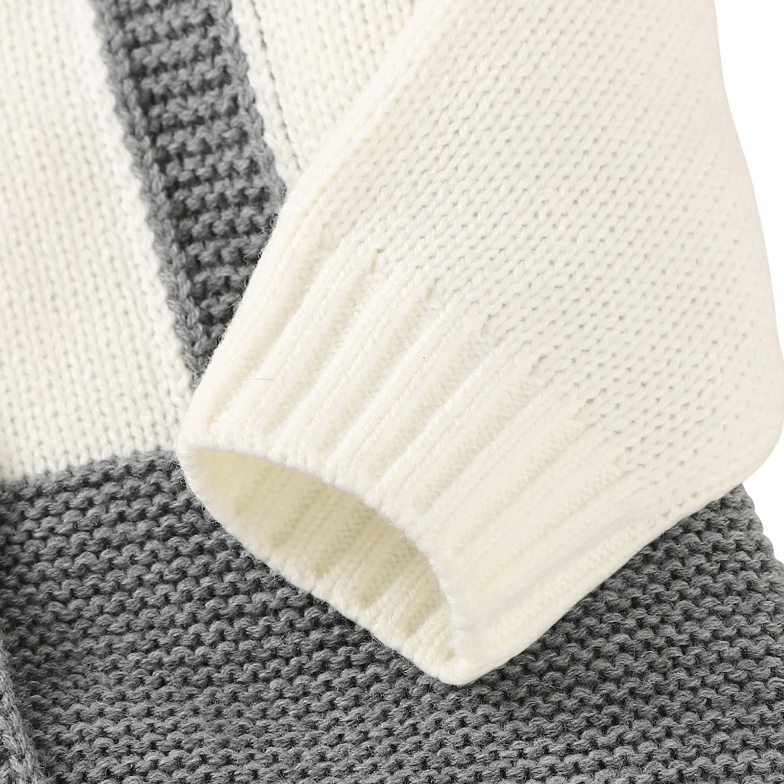 Citgeett الخريف الرضع طفل الفتيان عادية محبوك رومبير رمادي طوق طويلة الأكمام زر أسفل بذلة ملابس شهم #5