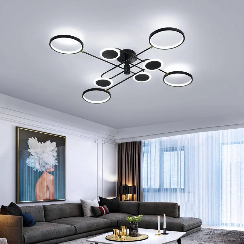 New Modern Style LED Dimmable Ceiling Chandeliers For Living Dining Room Bedroom Kitchen Home Decor Lustre Lighting Dropshipping