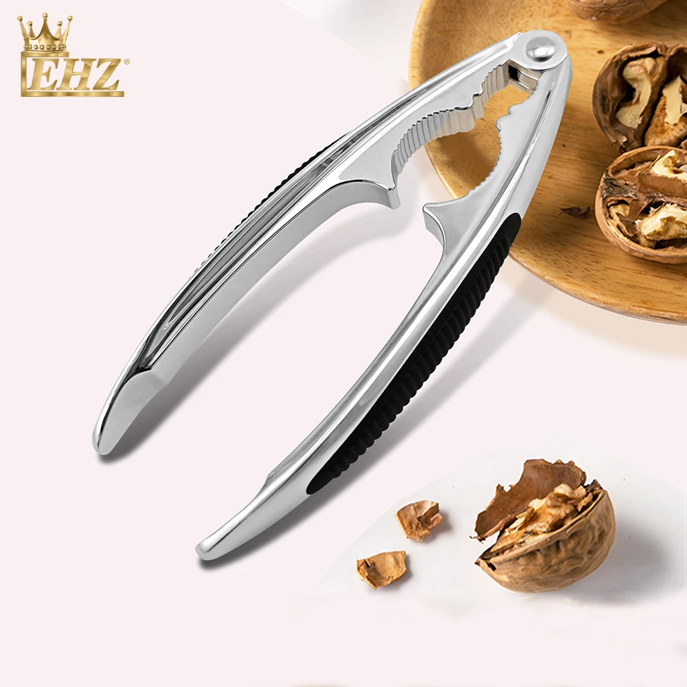 EHZ Walnut Pliers Nut Chestnut Open Zinc Alloy Heavy Professional Hard-Core Shell Seafood Pliers Non-Slip Handle Kitchen Tool