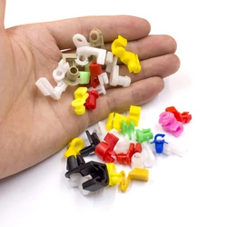 KE LI MI 50 PCS Clip per asta di bloccaggio per porta in plastica automatica fissaggio Clip di fissaggio laterali Clip per cavi per Auto