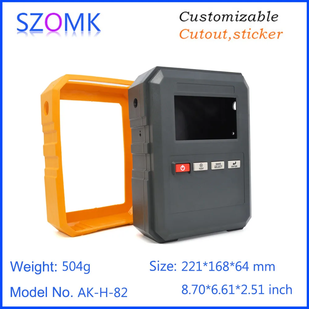 1 Piece 221*168*64mm szomk plastic handheld device housing for instrument junction box