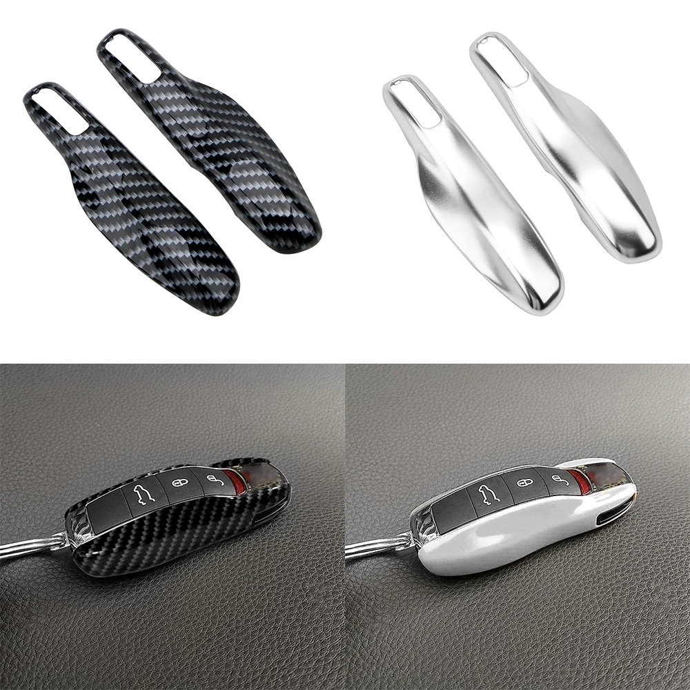 For Porsche Cayenne Macan 911 Boxster Cayman Panamera Key Case Shell Holder Cover Plastic Housing Car Accessories Decoration