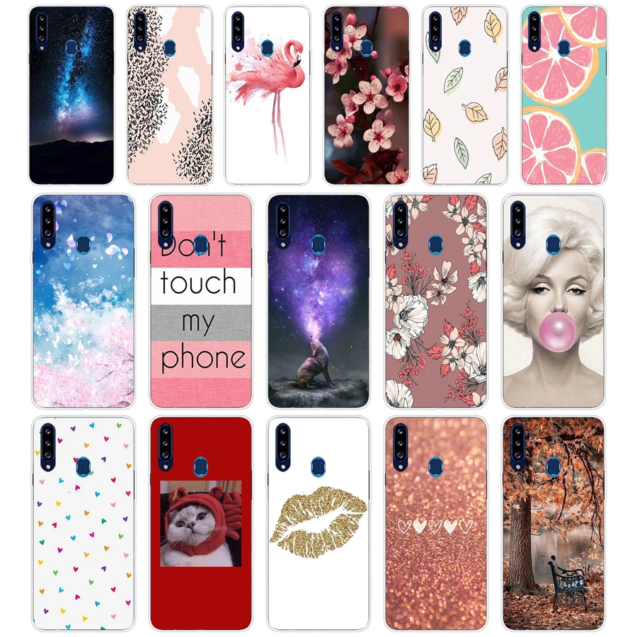 F Case For Samsung Galaxy a20s 20 20E Case cover Silicon soft tpu coque on For Samsung A20s A 20s a207 SM-a207f bumper copas