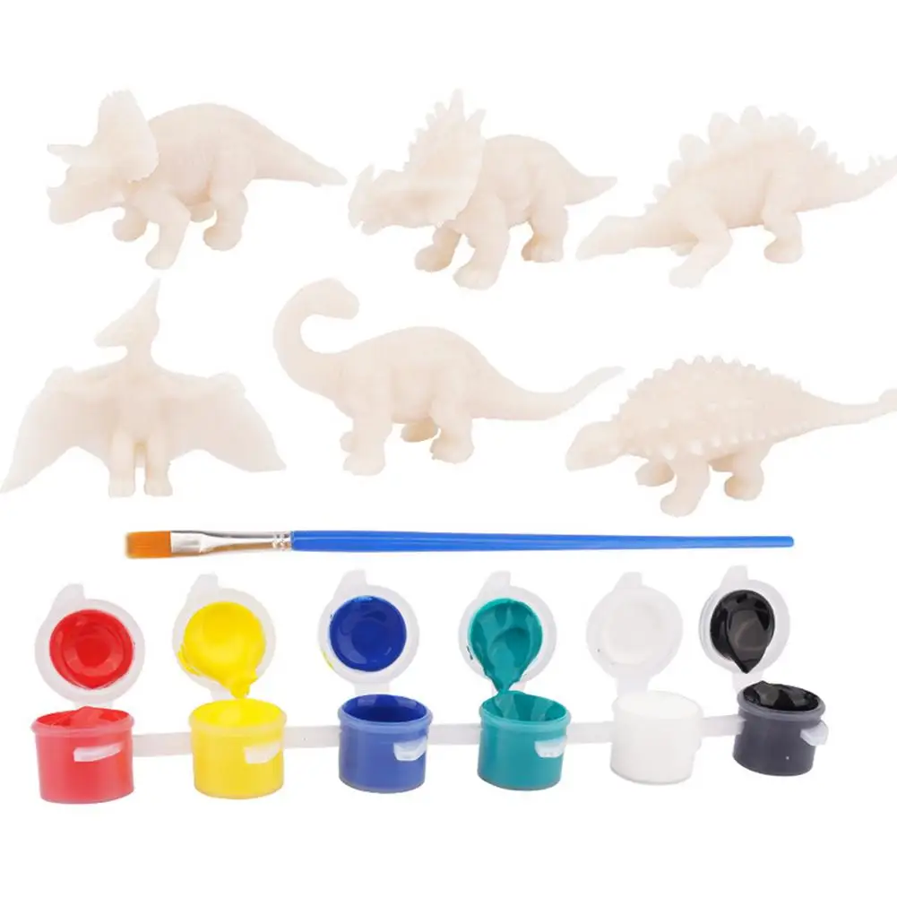 

DIY Coloring 3D Painting Mini Animal Dinosaur Pterosaur Stegosaurus Ankylosaurus Model Drawing Graffiti Kids Children Toys