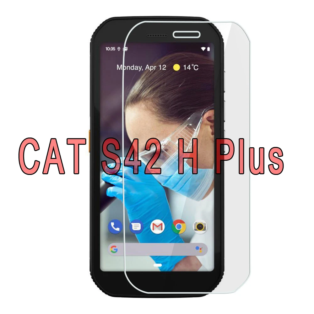 

2-1Pcs For CAT S42 H Plus Glass Phone Front Screen Protector Film 9H Tempered Glass For CAT S 42 H Plus Cover