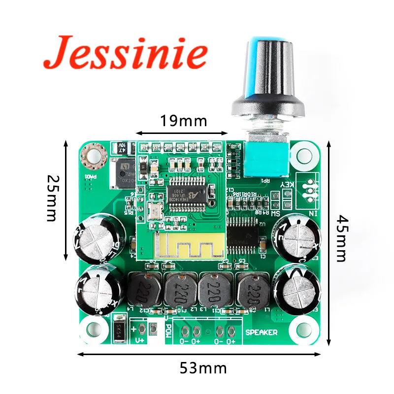 Bluetooth-compatible TPA3110 30w+30W Digital Stereo Class D Audio Power Amplifier Board Module Car for USB Portable Speaker