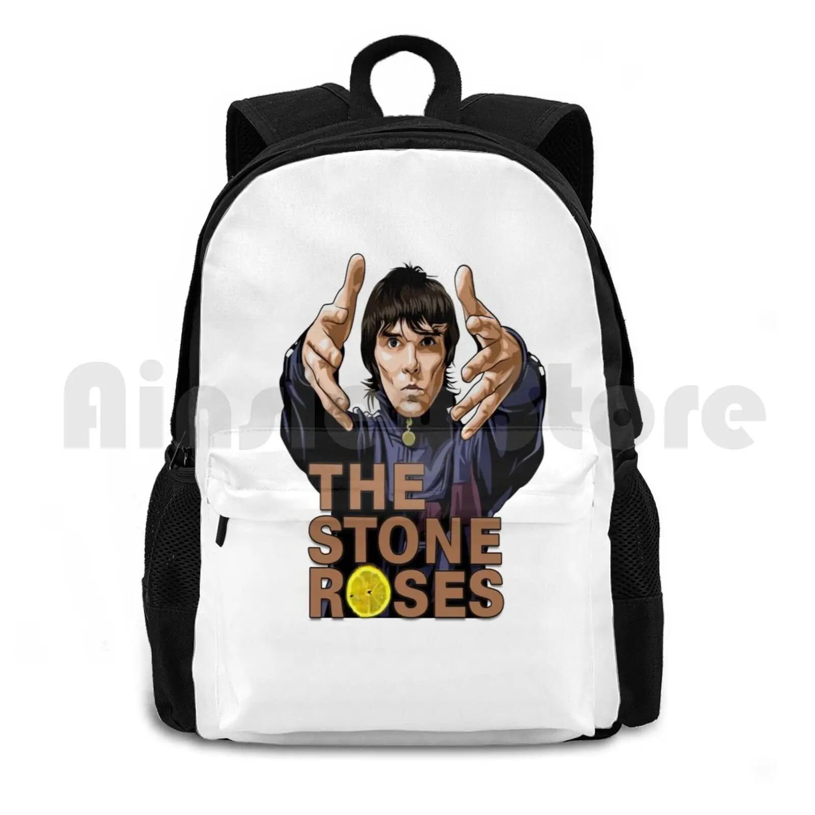 

Ian Brown , The Stone Roses Outdoor Hiking Backpack Waterproof Camping Travel Ian Brown The Stone Roses Music Indie