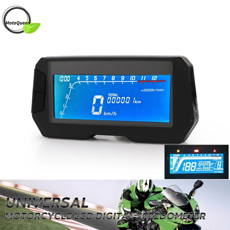 12000 RPM 6 Gear moto strumento LCD tachimetro digitale contachilometri per 2,4 cilindri Honda CRF300L CRF300 RALLY CRF250/L