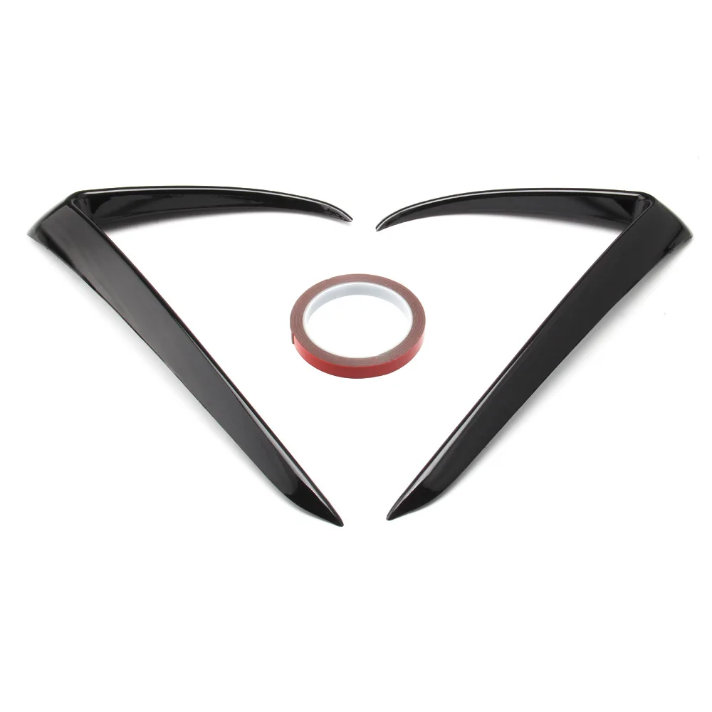 

For Tesla Model 3 spoiler headlight eyelid trimming eyebrow stickers, car lights eyebrow decoration stickers fog light frame