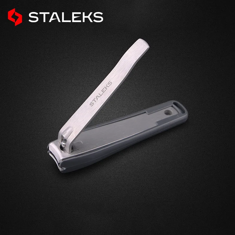 STALEKS 1Pcs Stainless Steel Anti-splash Nail Clipper High Quality Professional Cutting Thick Nails Manicure Trimmer Nail Tool