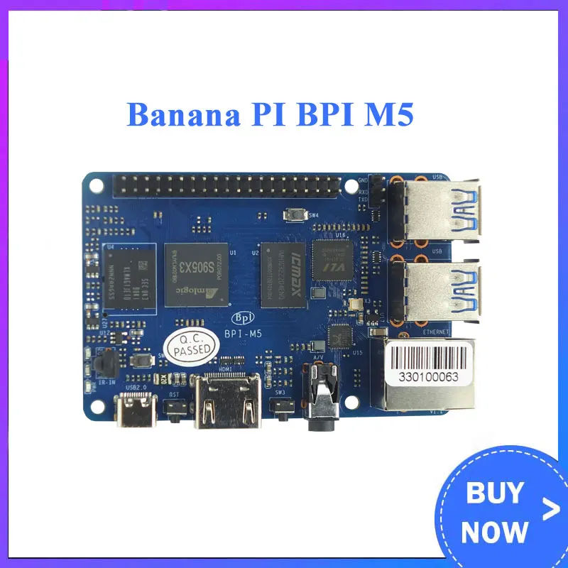 Banana PI BPI M5 New Generation Single Board Computer Amlogic S905X3 Design