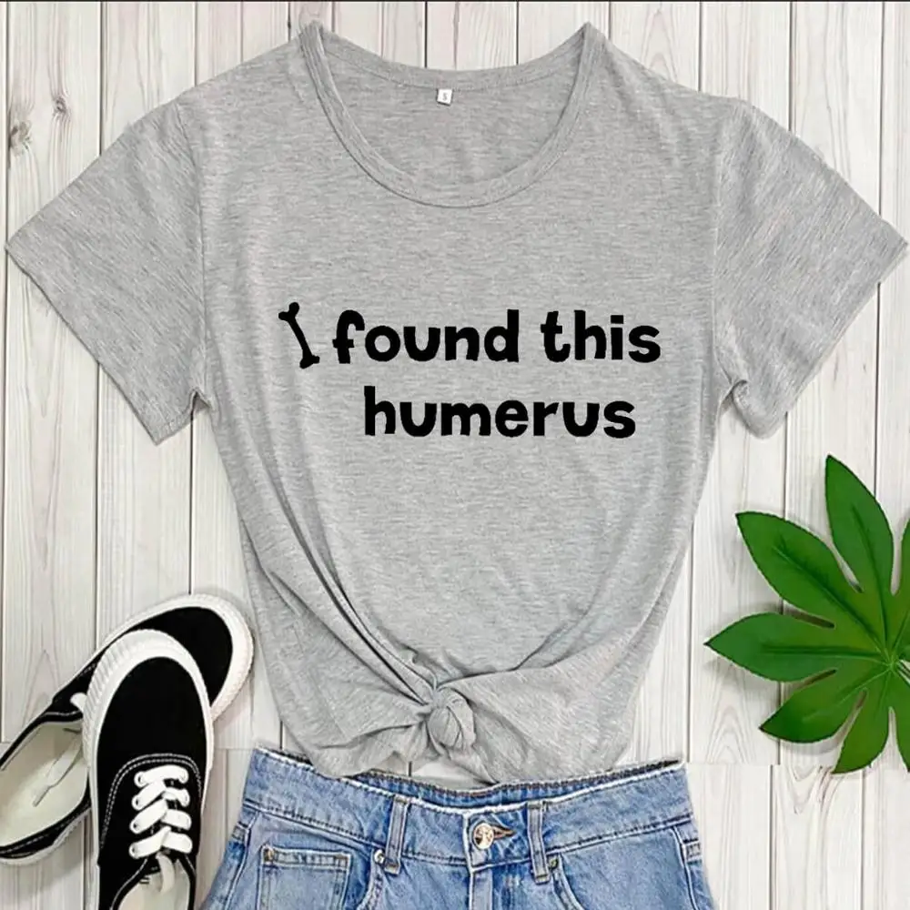 I Found This Humerus Funny Printed 100%Cotton Summer Women T Shirt Unisex Summer O-Neck Pullover Short Sleeve Tops Pet Lover Tee