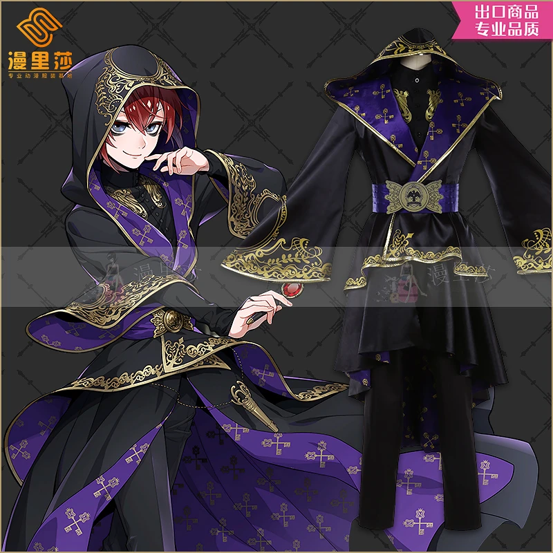 Twisted Wonderland Kimono Costume Made Anime All Menbers Team Outfit Cosplay Costume Malleus Dress