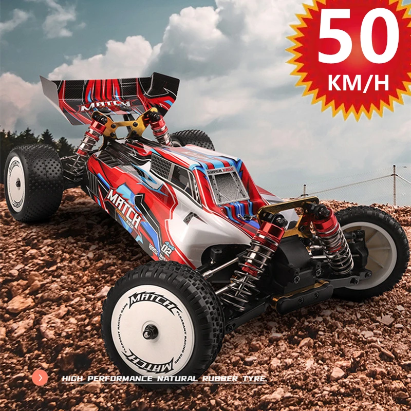 Full Simulation Design 1:10 4WD Remote Control Buggy Toy 50KM/H 41CM All-Terrain Racing Steer Adjustment Alloy Gear RC Car Model