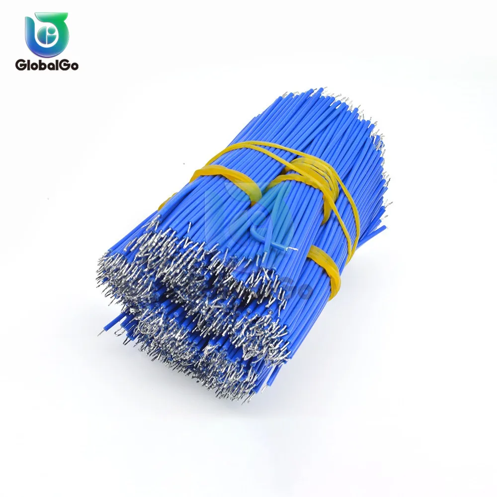 100pcs/Lot 0.14mm Tin Plated Copper Wire Melt Core Solder Soldering Wire UL1007 24AWG PVC Electronic Cable 8 CM
