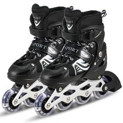 Kinder Rollschuhe Einstellbar Inline Skating schuhe Outdoor Rollschuhe für Jungen Mädchen inline skates Skates kind