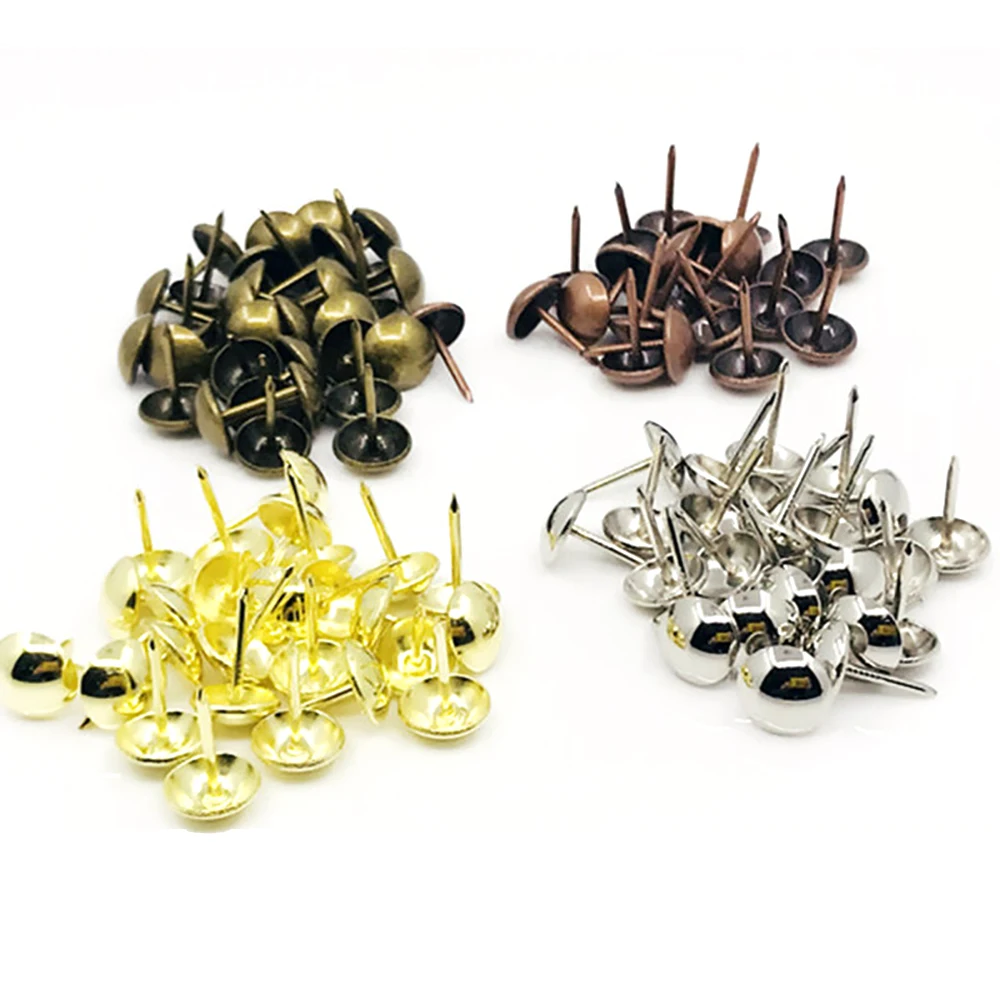 

(100sets) 8MM Rivets Decorative nails Doornail Sofa nails Soft bag nails Thumbtack Antique nail tacks