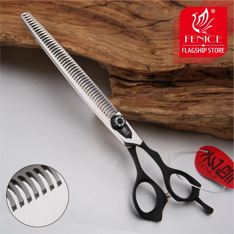 

Fenice 7.0/8.0inch Professional Thinning Scissors for Groomer JP440C 46 Tooth 15-20 Thinner Rate Dog Shears