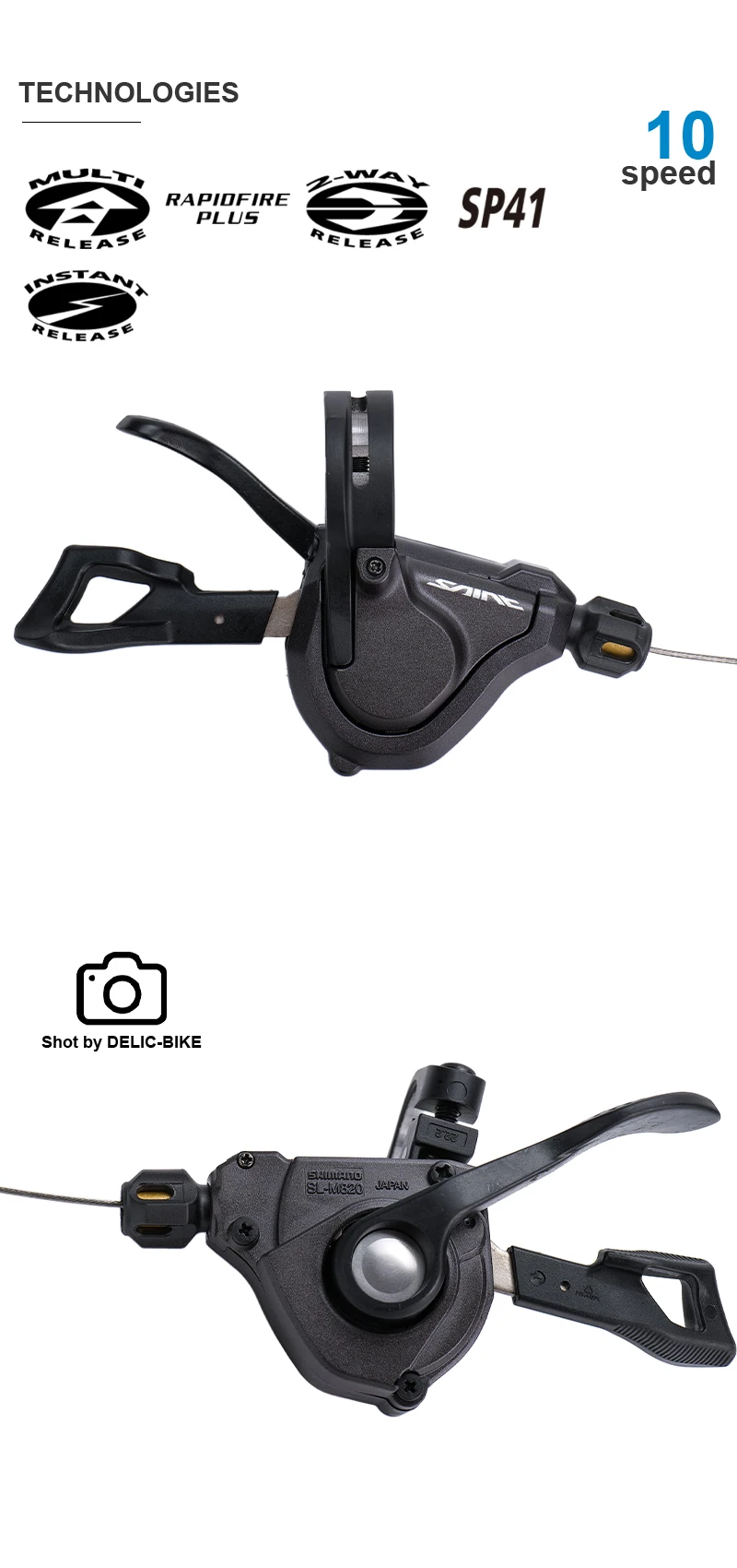Grupo shimano saint m820 10v com alavanca shifter shift e