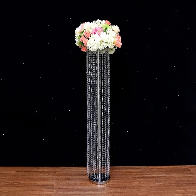 

wedding event stage decoration crystal walkway pillar crystal display pedestal stand for marriage engagement show