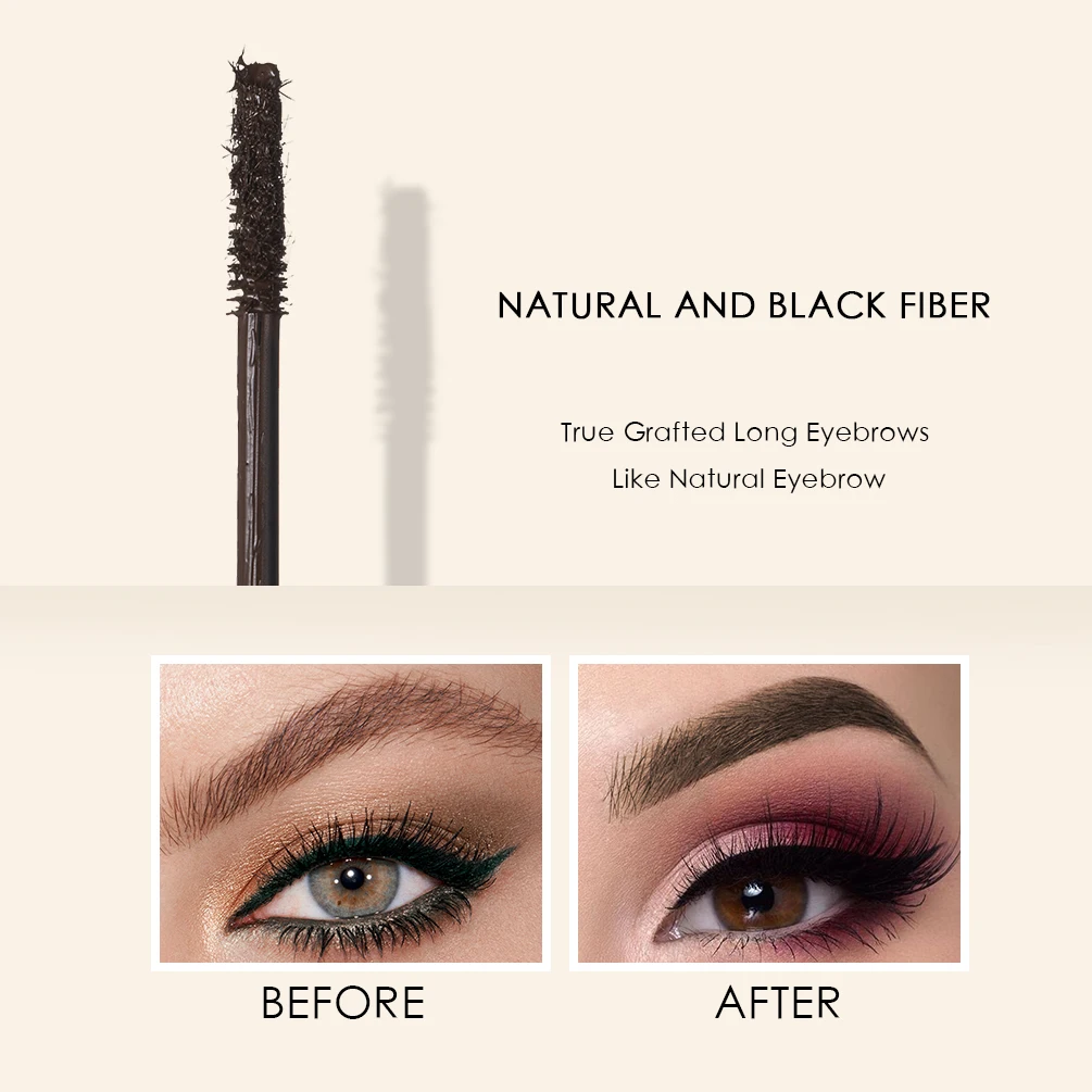 QIBEST Eyebrow Gel Cream Waterproof Long Lasting Eye Brow Gel Ultra Fiber Brush Eyebrow Pomade Eye Makeup Tint Korean Cosmetics