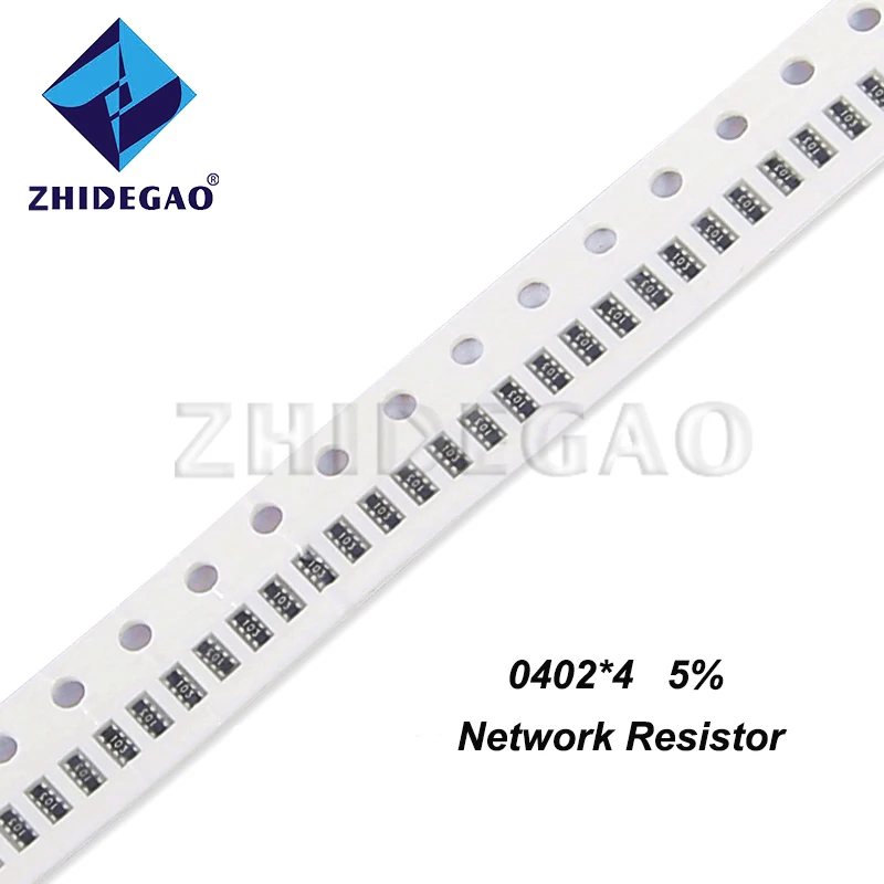 100pcs 0402*4 8P4R 2*4P SMD Network Resistor array  5% 0 ~ 1M 1 10 22 47 100 220 330 470 1K 2.2K 4.7K 10K 22K 47K 100K 220K 470K