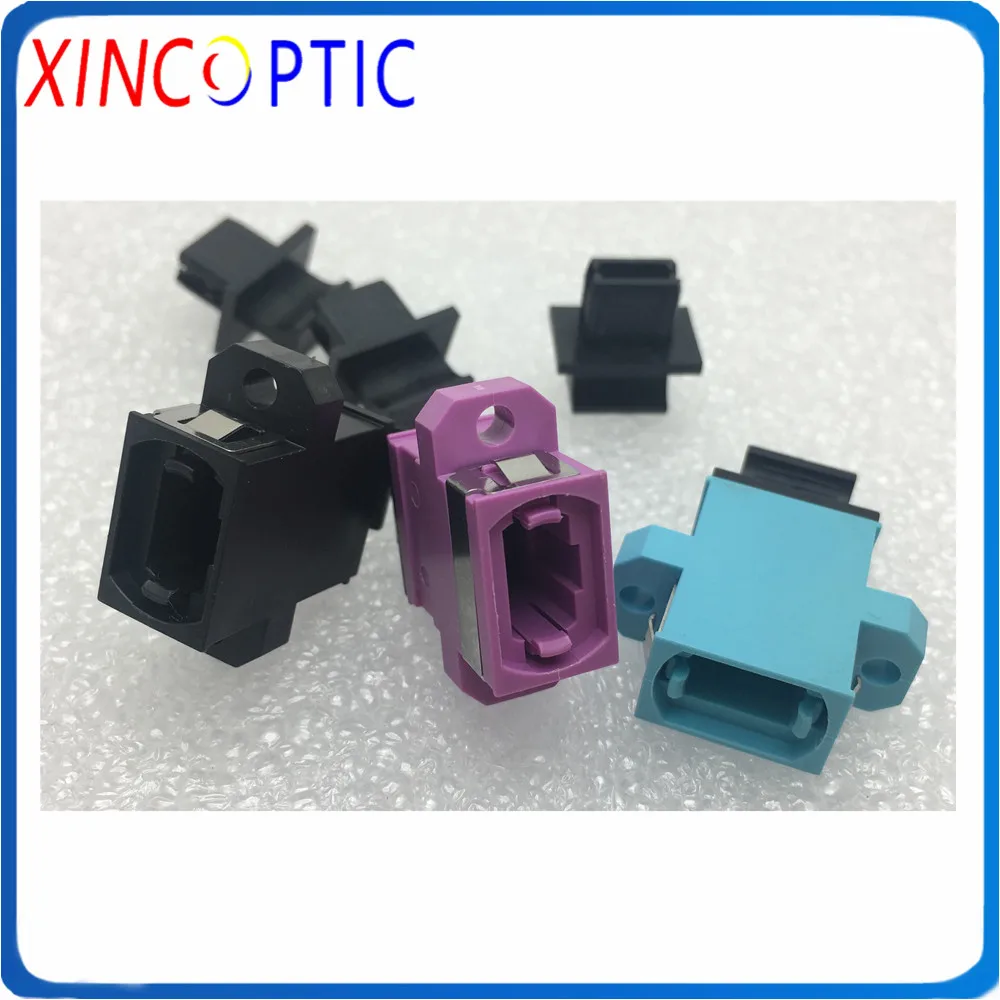 

MPO MTP OM3 OM4 Fiber Connector UP-DOWN Single Multimode Coupler,MTP/MPO Full Flange Violet/Aqua/Green Fiber Optic MPO Adaptor