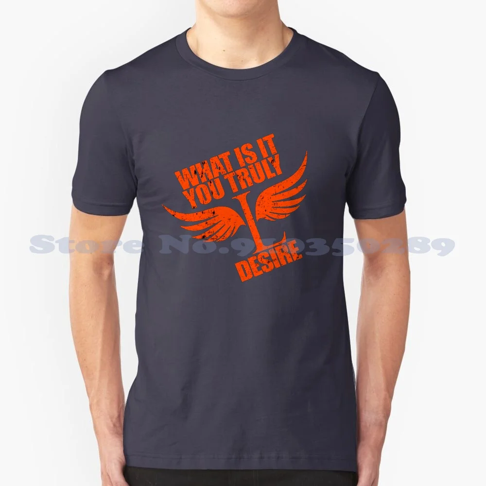 What Is It You Truly Desire Lucifer Morningstar Season6 100% Cotton T-Shirt Devil Lucifans Lucifer Morningstar Satan Angel