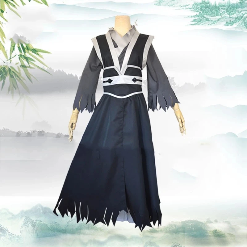 Anime Grandmaster of Demonic Cultivation Wen Ning Cosplay Costume Men Wen Ning Costume Mo Dao Zu Shi Costumes wig Shoes