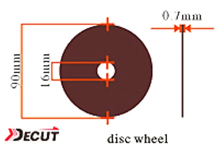 Decut strzałka Cutter tarcza koła OD 90mm ID 16mm grubość 0.7mm dla węgla strzałka strzałka z włókna szklanego aluminium strzałka Cutter akcesoria