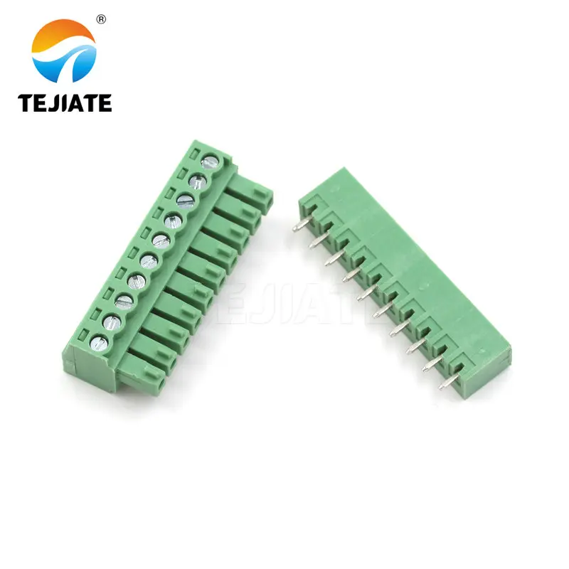 1Pairs KF2EDG 3.81MM Plug-In PCB Terminal Straight Pin/Bent Pin Socket 10P/12P/16P