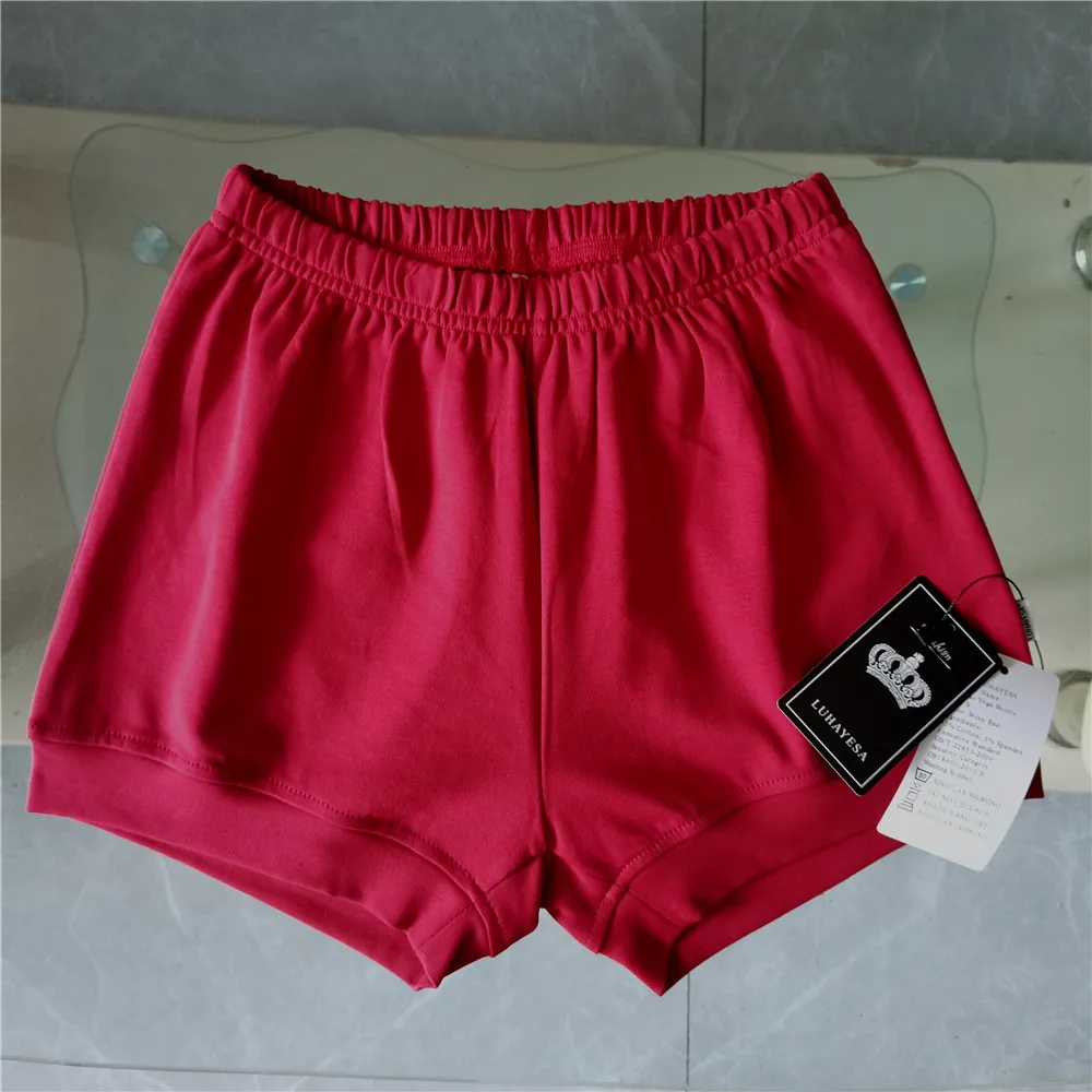 Luhayesa 95% algodão iyengar shorts feminino elástico confortável calças curtas crianças iyengar shorts