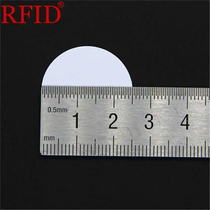 ID 125khz EM4100 TK4100 25mm Read Only White Circular Coin Crad RFID Intelligence Token Tag Access Control Keyfob Fast Shipping