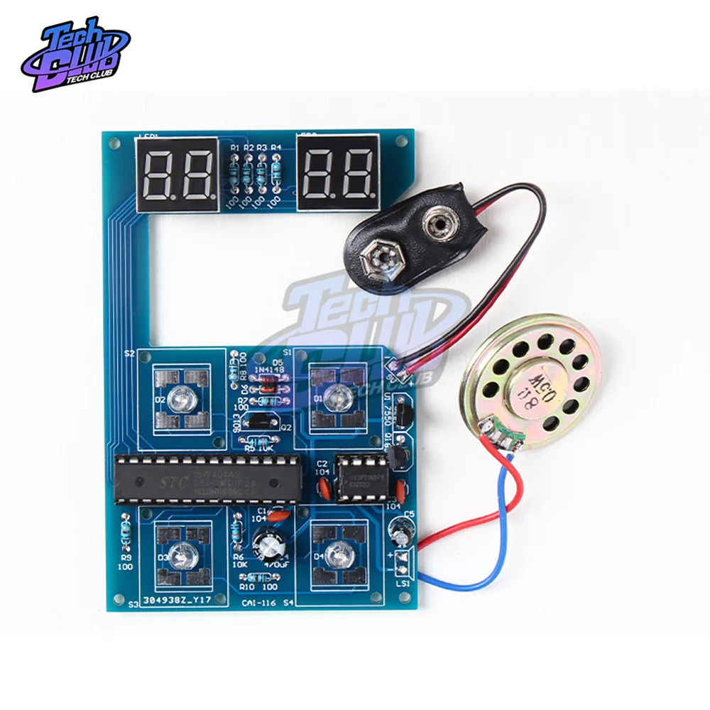 DC 9V Memory Training Game Machine Making Kit Funny LED Electronic Kit Memory Training DIY Kit Puzzle Game Kit Gift