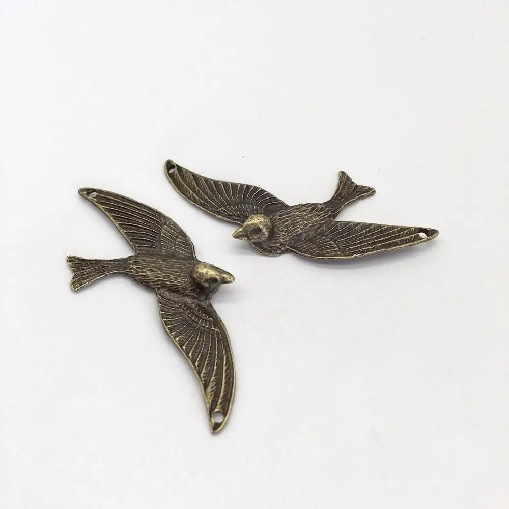 New Arrival 5 pcs/lot Alloy bird charms 72*38*3mm Jewelry Making DIY Earrings necklace bracelet Charms Handmade Crafts