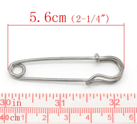 1Pack Silver color  Metal Safety Pins Stitch Holders Brooch Craft Findings DIY Sewing Tools Jewelry  Apparel Accessories